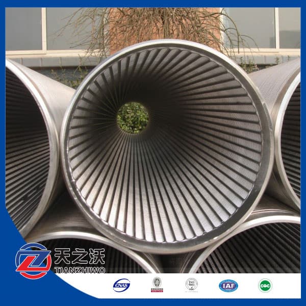 Continuous slot Wire Wrap johnson Screen_well screen strainer pipe